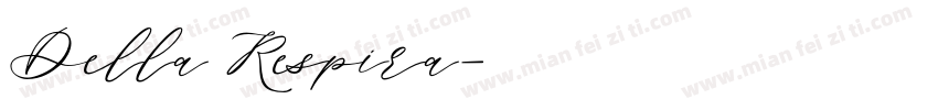 Della Respira字体转换